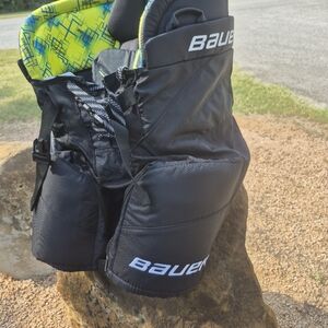 Bauer S Ice Hockey Pants Black JR Size Large New